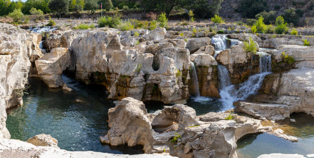 Cascades naturelles des gorges de l'Ardèche